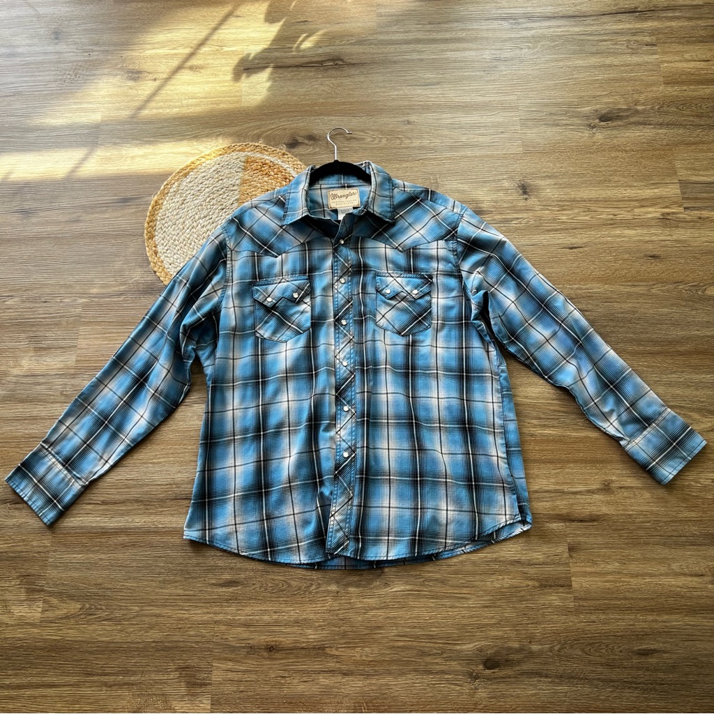 Wrangler Mens Western Fashion Snap Shirt